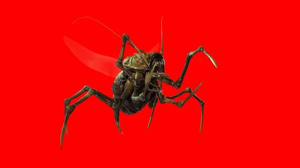 The evil bug 3d render — стоковое фото