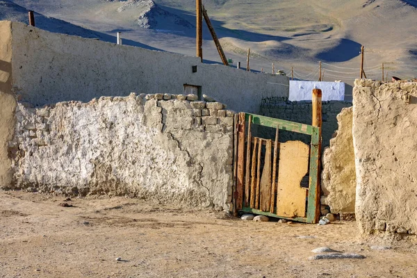 Village Karakol Dans Haut Pamir Haut Village Asie Centrale Avant — Photo