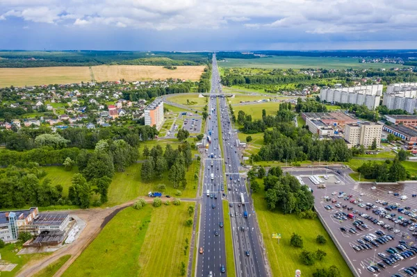 Belarus Başkenti Zavodskoy Şabat Bölgesi Minsk Şehri Kasvetli Hava — Stok fotoğraf