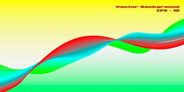 Gradient Wave Background Vector Graphics — Stock Vector
