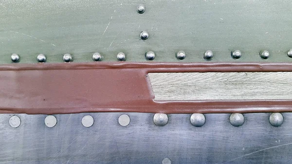 リベット付きの金属板 — ストック写真