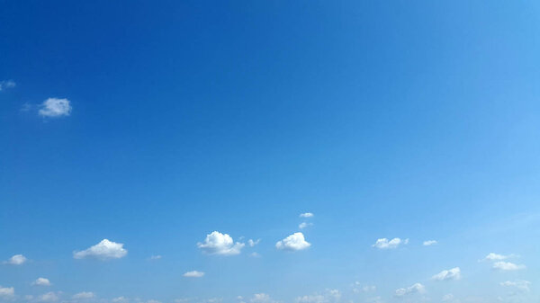 light white clouds on blue sky