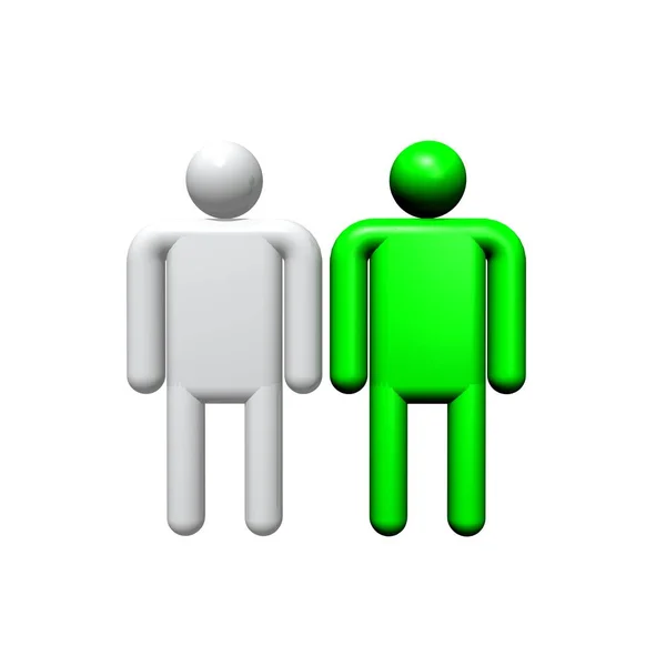 Zusammenarbeit Logo Abstrakte Zeichen Geschäft Und Interaktion Darstellung Von Zwei — Stockfoto