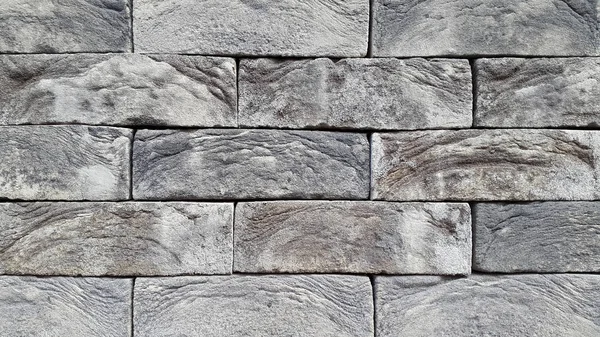 Stenar Dekorativa Tegelstenar Dekorativ Vägg Sandsten — Stockfoto