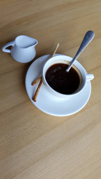 Кофе Сварной Кофе Чашку Кофе Молоко — стоковое фото