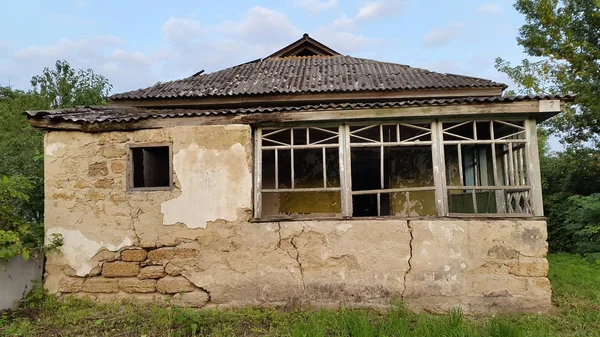 House Hus Landet Gammalt Övergivet Hus — Stockfoto