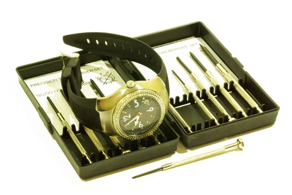 Clock. Watch Repair Tools. Service repair. Accessories for watch repair