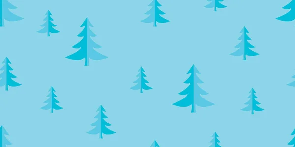 Weihnachtsbaum Nahtloser Hintergrund Für Grußkarten Vektorgrafik — Stockvektor
