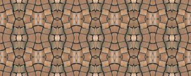 Dikişsiz mozaik. Eski arka plan. Dikişsiz doku. Mozaik. M