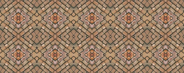 Sömlös mosaik. Vintage bakgrund. Sömlös textur. Mosaik. M — Stockfoto