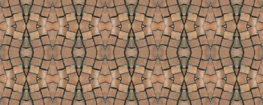 Dikişsiz mozaik. Eski arka plan. Dikişsiz doku. Mozaik. M