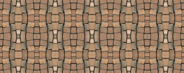 Dikişsiz mozaik. Eski arka plan. Dikişsiz doku. Mozaik. M