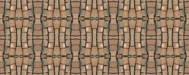 Dikişsiz mozaik. Eski arka plan. Dikişsiz doku. Mozaik. M