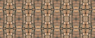 Dikişsiz mozaik. Eski arka plan. Dikişsiz doku. Mozaik. M