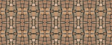 Dikişsiz mozaik. Eski arka plan. Dikişsiz doku. Mozaik. M