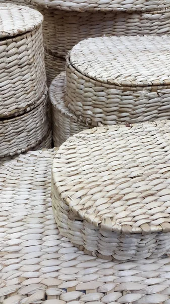 Baskets. Wicker baskets. Wicker baskets of wicker with lids