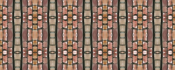 Sömlös textur. Mosaik. Sömlös mosaik. Vintage bakgrund. M — Stockfoto