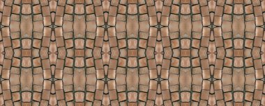 Dikişsiz mozaik. Eski arka plan. Dikişsiz doku. Mozaik. M