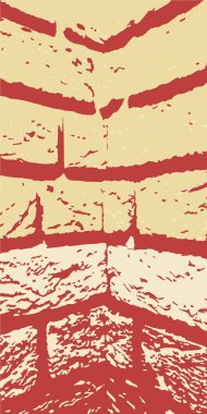 Tuğla işi. Tuğla duvar Web sitesi ve broşür için klasik geçmiş. Vektör illüstrasyonu eps-10