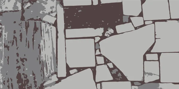 Плиточные Мозаики Мозаичная Кладка Винтажное Прошлое Векторная Иллюстрация Eps — стоковый вектор