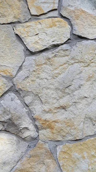天然石だ 壁は天然の砂岩でできている 石切り — ストック写真