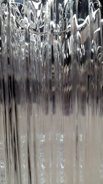 Unscharfes Foto Von Wellglas Gebogene Glasoberfläche Abstrakter Hintergrund — Stockfoto