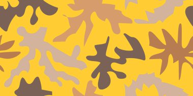 Noktalar ve lekeler. Leke ve lekelerin kusursuz deseni. Vektör illüstrasyonu