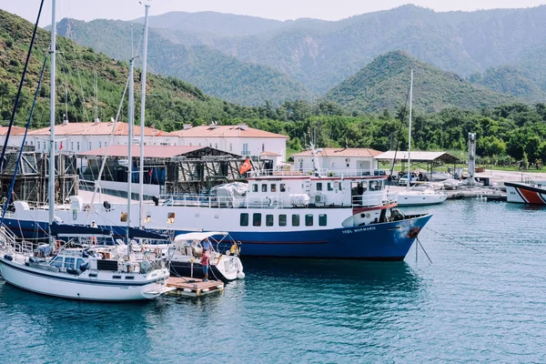 Marmaris Turkije Circa Juni 2018 Uitzicht Marmaris Marina Met Boten — Stockfoto