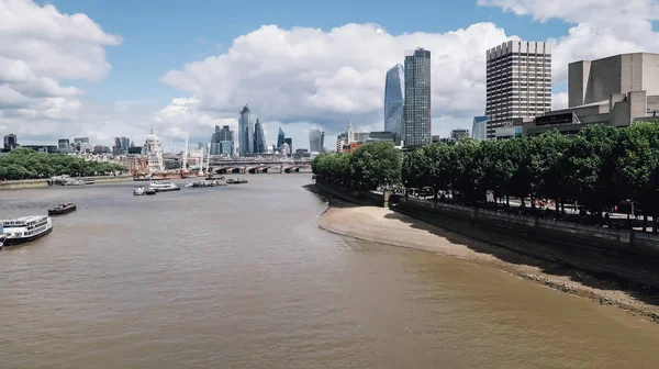 London Storbritannien Circa Juni 2019 Thames River Och Utsikt Över — Stockfoto