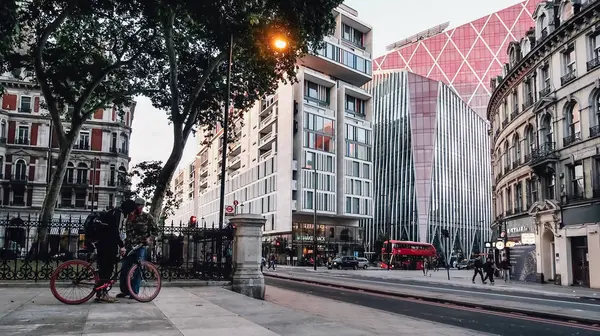 Londres Royaume Uni Circa Juin 2019 Rue Bâtiments Près Gare — Photo