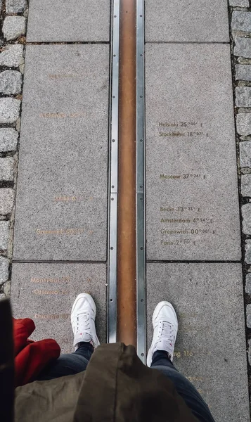 London Circa June 2019 Feet White Sneakers Both Sides Prime — Stock Photo, Image