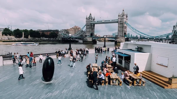 Londres Reino Unido Circa June 2019 Tower Bridge Sobre Rio — Fotografia de Stock