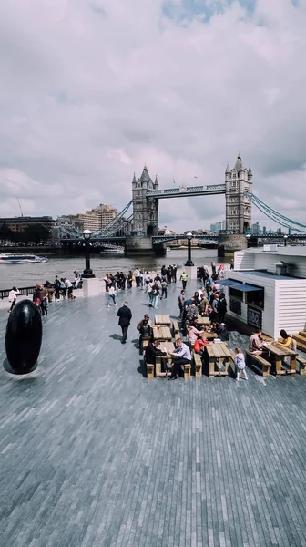 Londres Reino Unido Circa June 2019 Tower Bridge Sobre Rio — Fotografia de Stock