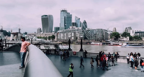 Londen Circa Juni 2019 Thames River Het Centrum Van Londen — Stockfoto