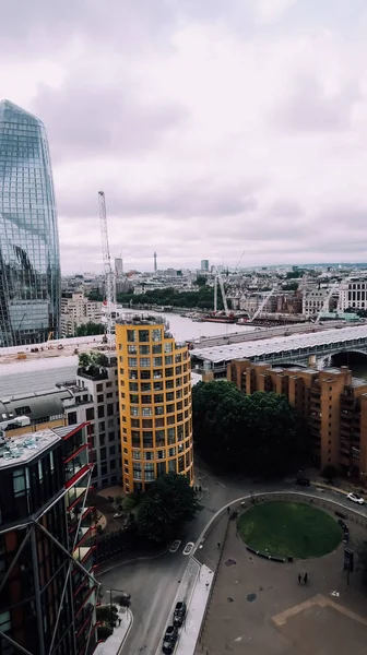 London Circa Június 2019 Kilátás Üzleti Negyed Központi London Tate — Stock Fotó