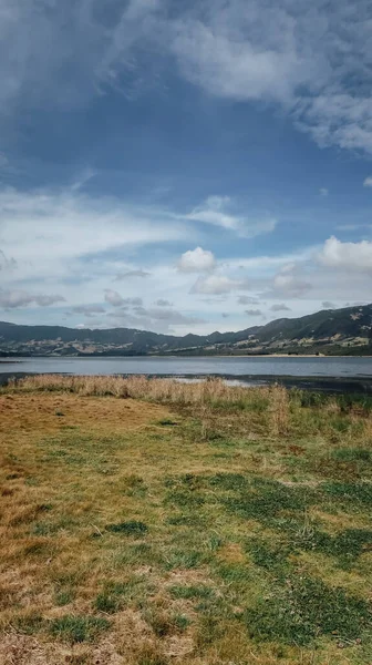 Embalse Del Neusa Colombia Circa Marzo 2020 Vista Lago Montañas — Foto de Stock