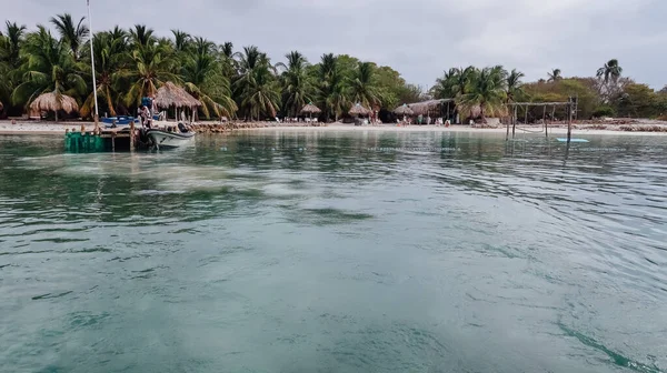 Rincon Del Mar Colombia Circa Febbraio 2020 Vista Sulla Spiaggia — Foto Stock