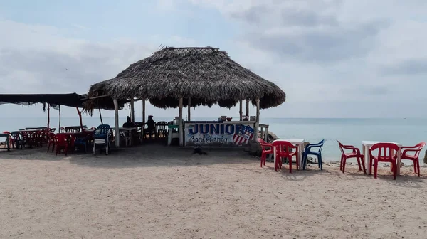 Rincon Del Mar Colombia Circa Febbraio 2020 Spiaggia Con Sabbia — Foto Stock