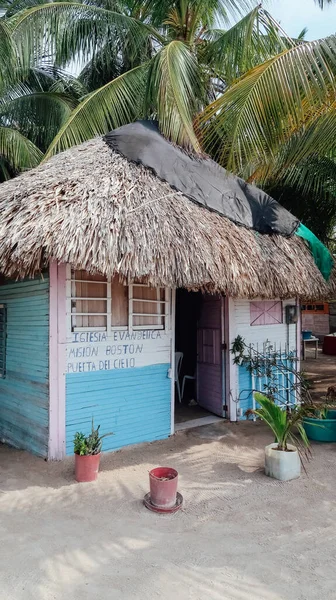 Rincon Del Mar Colômbia Fevereiro Circa 2020 Igreja Pequena Casa — Fotografia de Stock