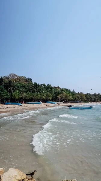 Rincon Del Mar Colombia Circa February 2020 Sahilde Beyaz Kumlu — Stok fotoğraf