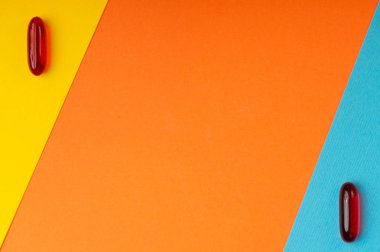 Hap ve turuncu arka plan deseni