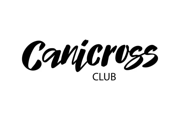 Typographie de lettrage Canicross — Image vectorielle