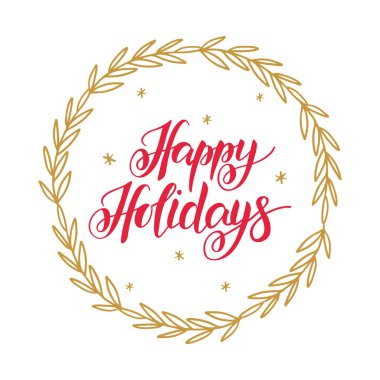 Mutlu Bayramlar el yazısı tipografi