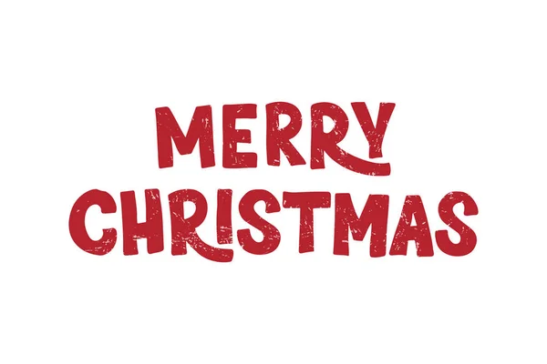 Boldog karácsonyi kézzel rajzolt betűk — Stock Vector