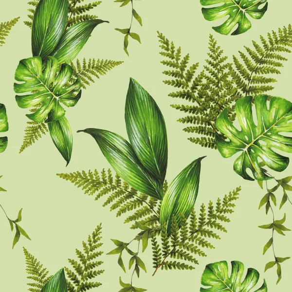 tropical sketch beautiful tropical plants drawing for invitations and postcards floristic decoration of weddings and other holidays pattern 2 green background
