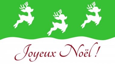üstten yukarıdan aşağıya doğru bir yeşil arka plan animasyon hareketli Noel geyiği