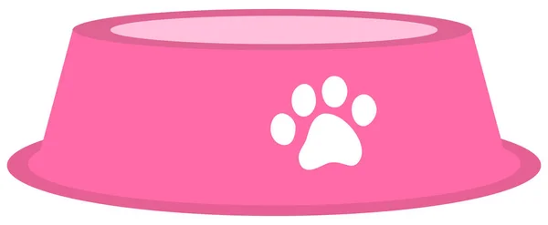 Dog Cat Bowl Put Food — Stock Vector