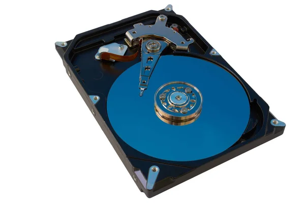 Demontované Barevné Pevný Disk Počítače Otevřít Pevný Disk Počítače Pevný — Stock fotografie