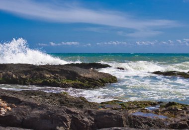 Dalgalar On Beach Of A mediateranea Sea