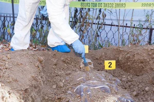 Crime Scene Investigation Forensic Science Specialist Work — Stock Photo, Image